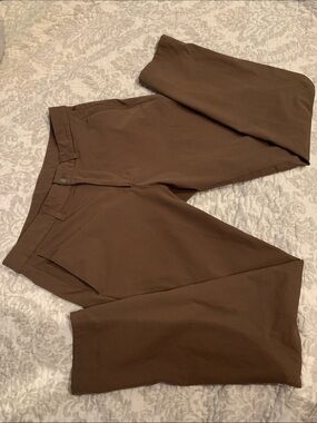 Lululemon Men's Slim-Fit Brown Chino Pants